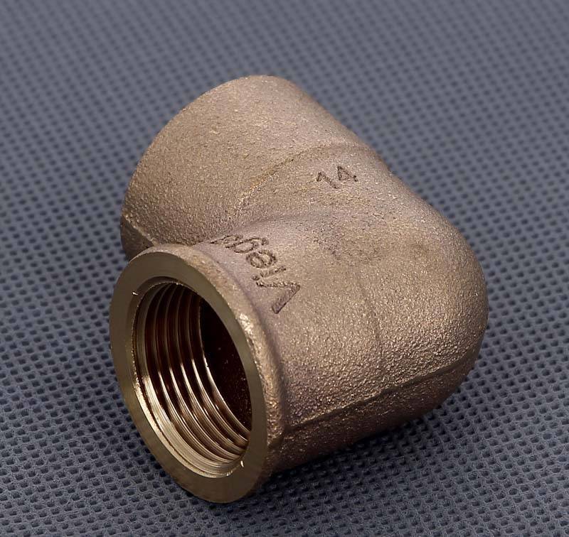 Угол 90° бронзовый Viega пайка-ВР 28х3/4 144203