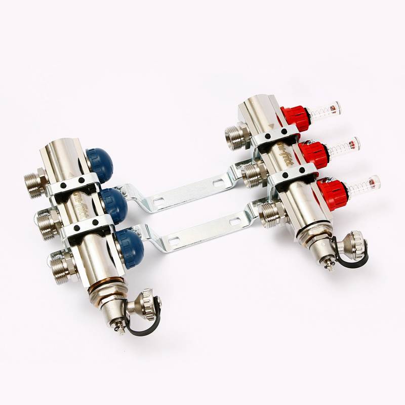 Коллекторная группа Uni-Fitt серия E 1x3/4 EK 3 выхода с расходомерами 440E4303