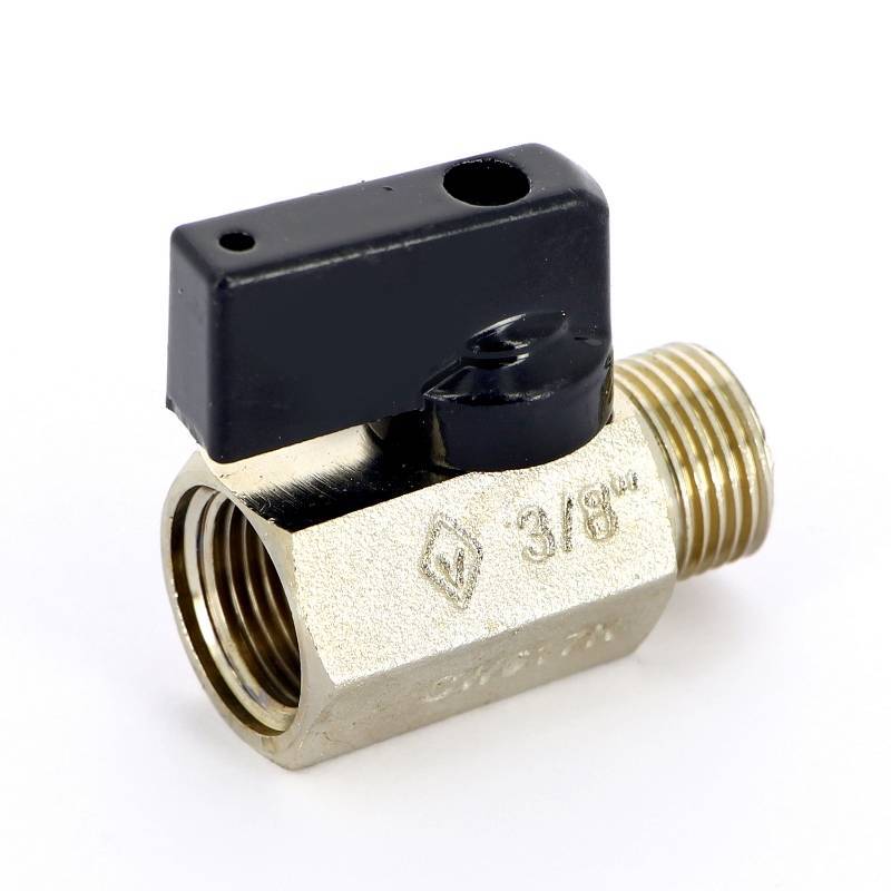 Кран шаровой мини Bugatti KANSAS 3/8 НВ флажок 08050011