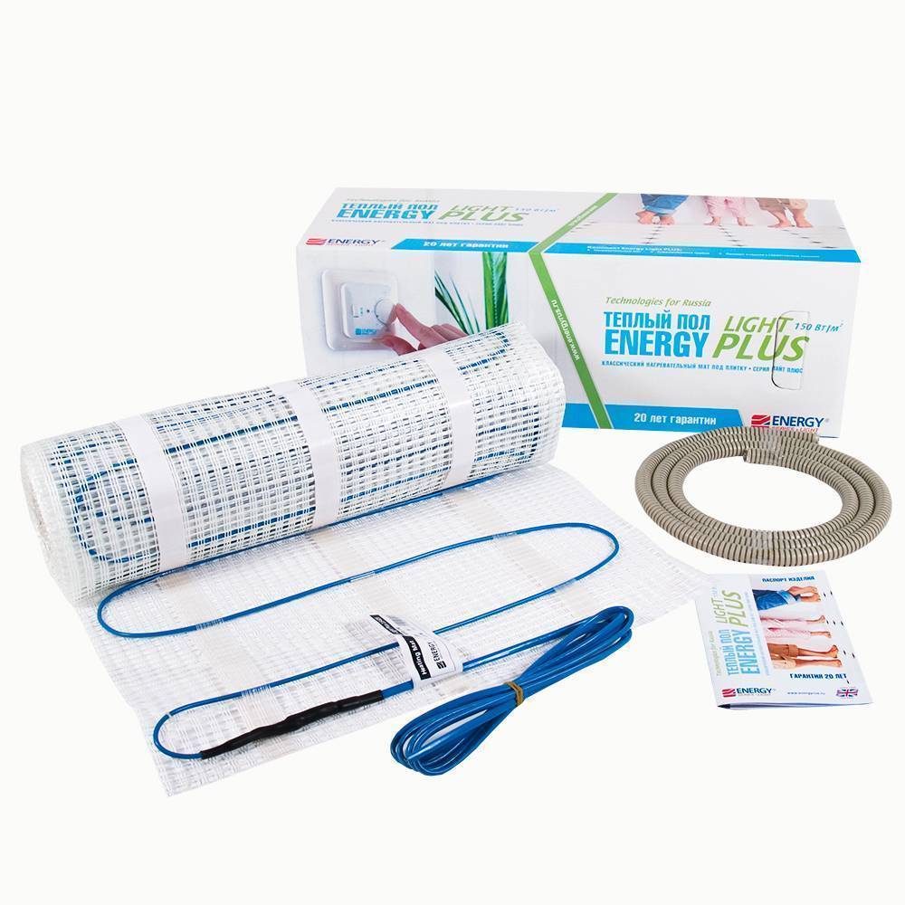 Нагревательный мат Energy Light Plus 2.5 м² 375 Вт 402225
