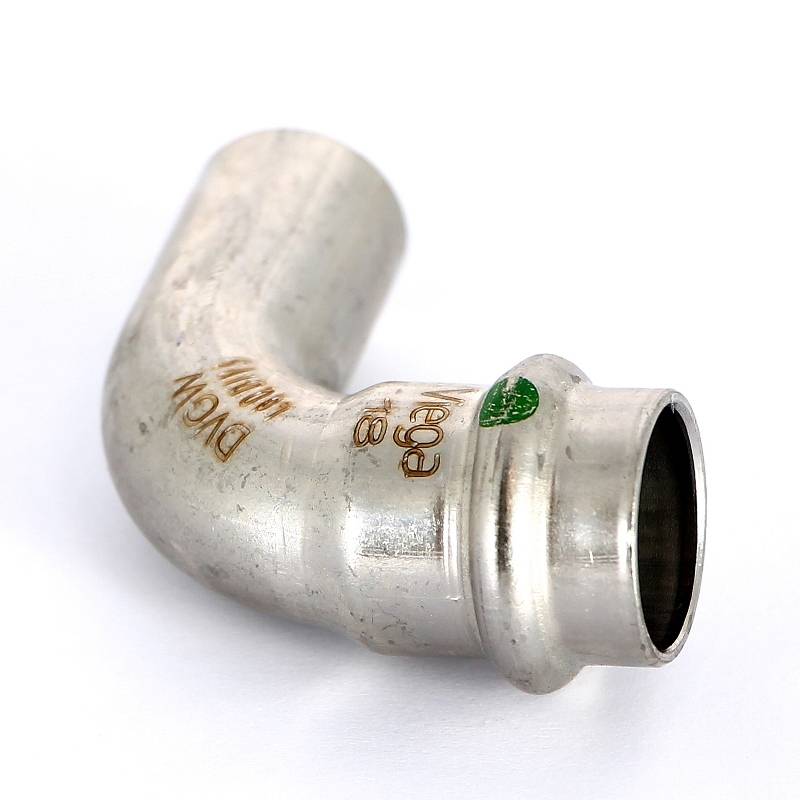 Отвод однораструбный 90° Viega Sanpress Inox пресс нержавеющая сталь 18 мм 435714