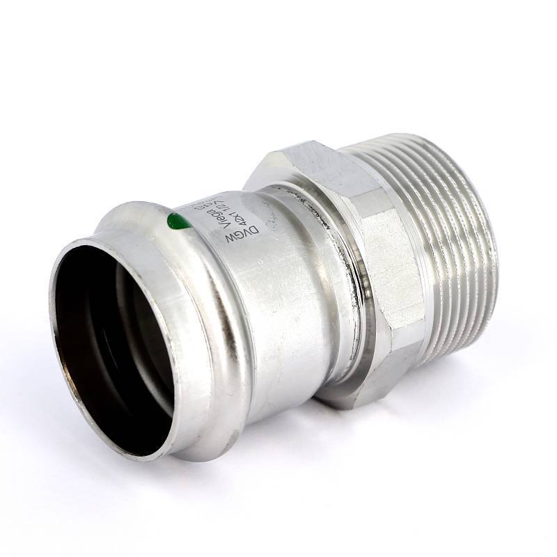 Муфта переходная пресс-Н Viega Sanpress Inox нержавеющая сталь 42х1 1/2 436551