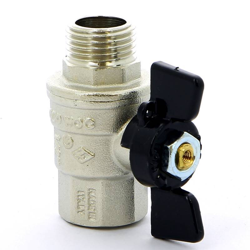 Кран шаровой Bugatti Oregon 1/2 НВ бабочка 03070060