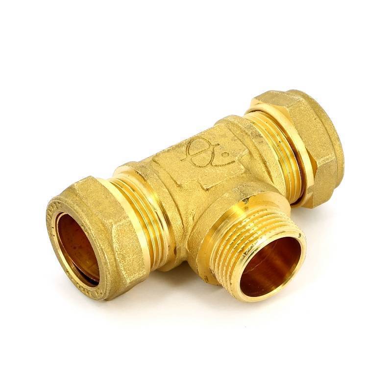 Тройник обжимной Tiemme 22х3/4х22 НР 1100067