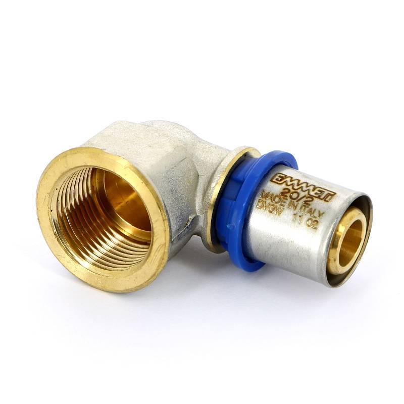 Угольник пресс с внутренней резьбой Emmeti 20x3/4 28101335