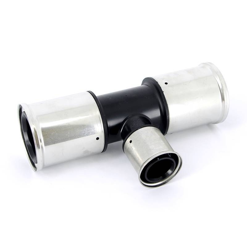 Тройник пресс PVDF Henco 63х40х63 мм 10PK-634063