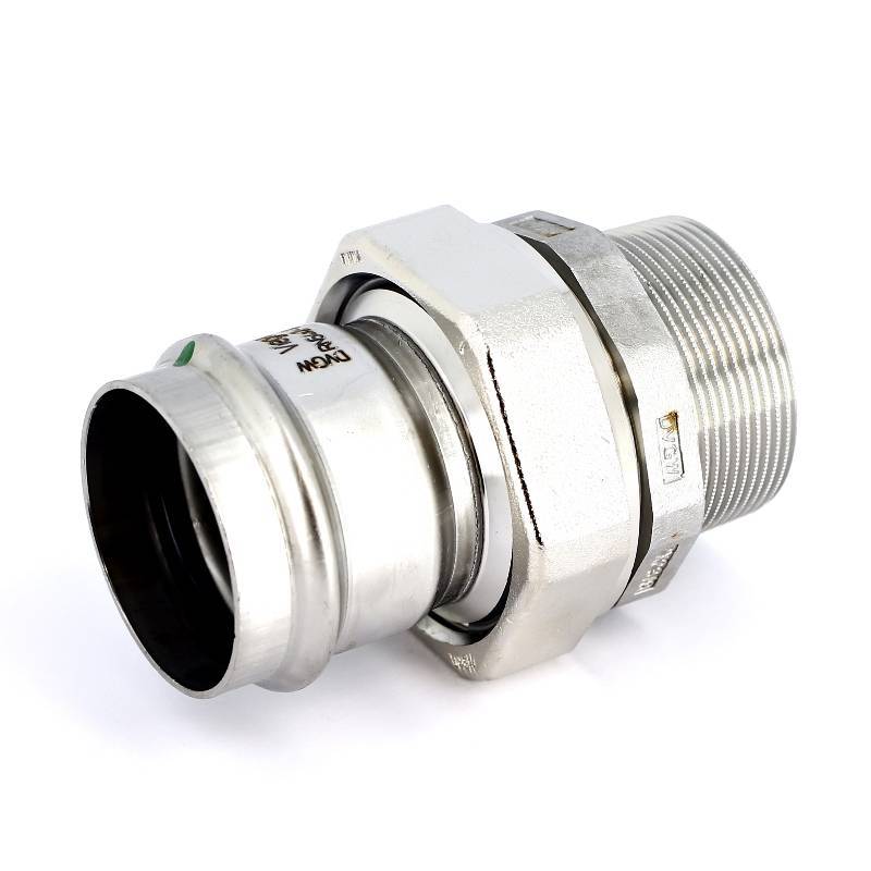 Муфта разъемная Viega Sanpress Inox 54x2 пресс-НР нержавеющая сталь 438364