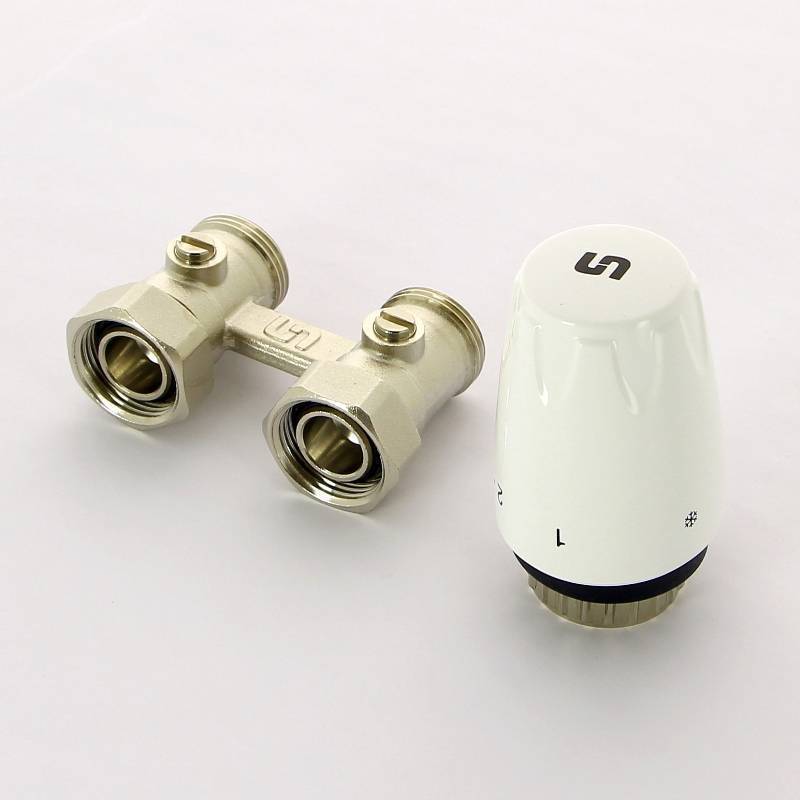 Комплект для подключения радиатора UNI-FITT прямой для Kermi и Rifar 192KIT30