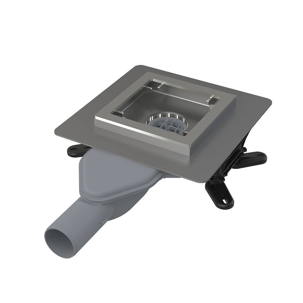 Трап для душа Alca 150х150 мм вертикальный выпуск 110 мм пластиковая решетка APV11