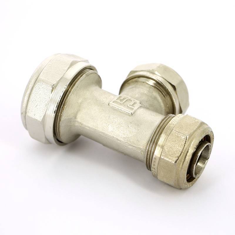 Тройник обжимной никелированный Tiemme 32х26х26 1600095