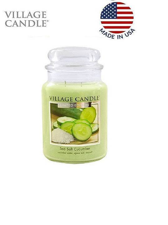 Ароматическая свеча Village Candle Cucumber & Sea Salt 602 г 10134