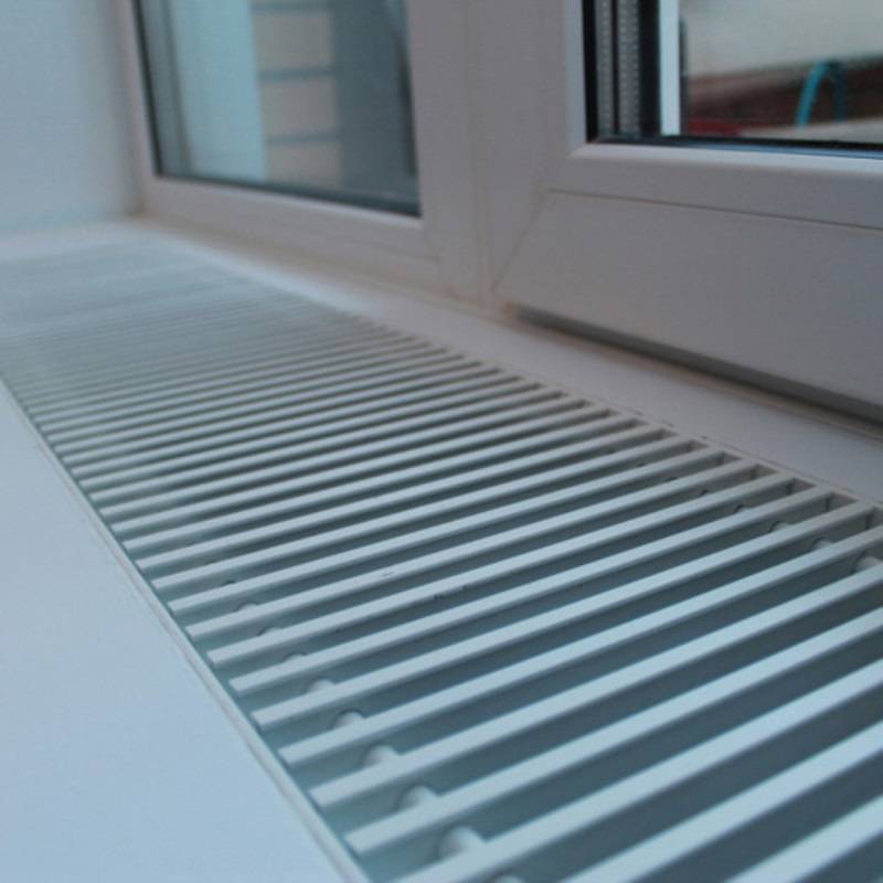 Конвектор внутрипольный Vitron ВКВ 80x260x2100 мм с вентилятором 2-трубный 12В ВКВ.80.260.2100.2ТГ.12