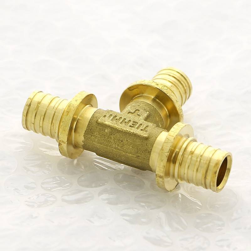 Тройник аксиальный Uni-Fitt 16 мм латунь 746G6660