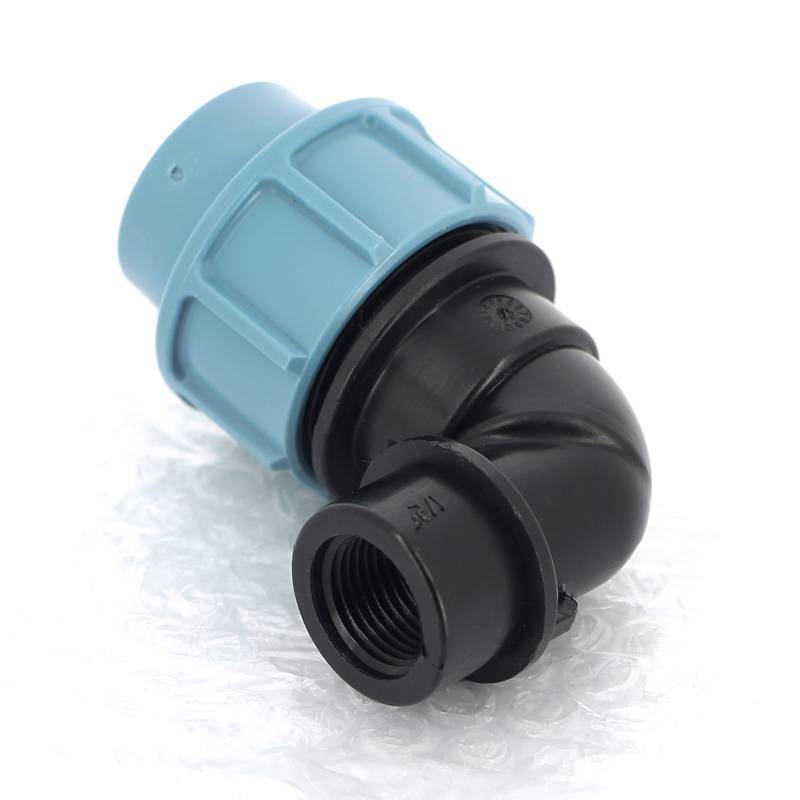 Угольник обжимной Unidelta Deltone 25х1/2 внутренняя резьба для ПНД труб 1009025002