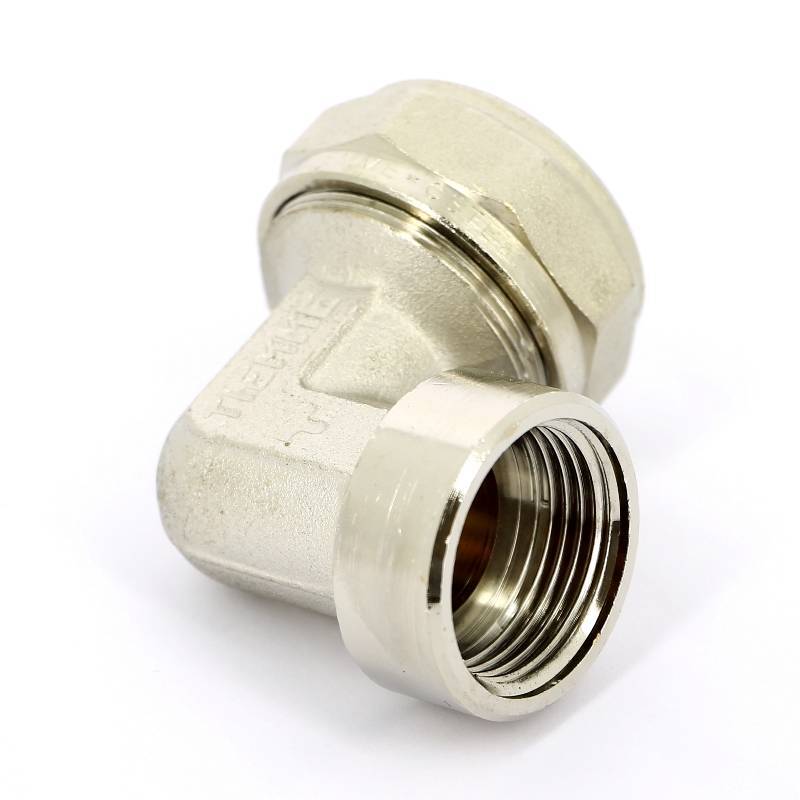 Угольник обжимной Tiemme никелированный 32х1 ВР 1600060