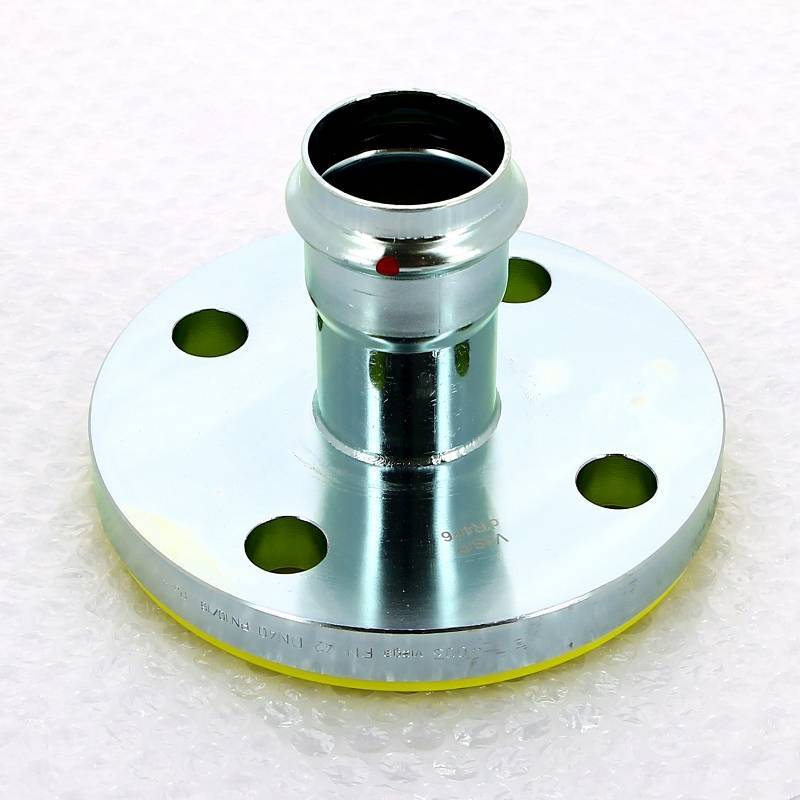 Переход фланец-пресс Viega Sanpress Inox DN40 42 мм нержавеющая сталь 643553