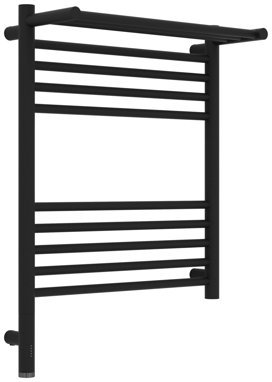 Полотенцесушитель электрический Сунержа Богема 3.1 с 1 полкой 500x600 мм левый титан муар матовый 15-6006-6050