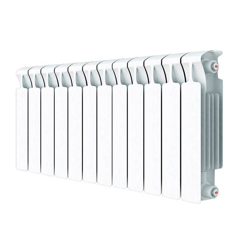 Радиатор биметаллический Rifar Base 350 10 секций боковое подключение RB35010