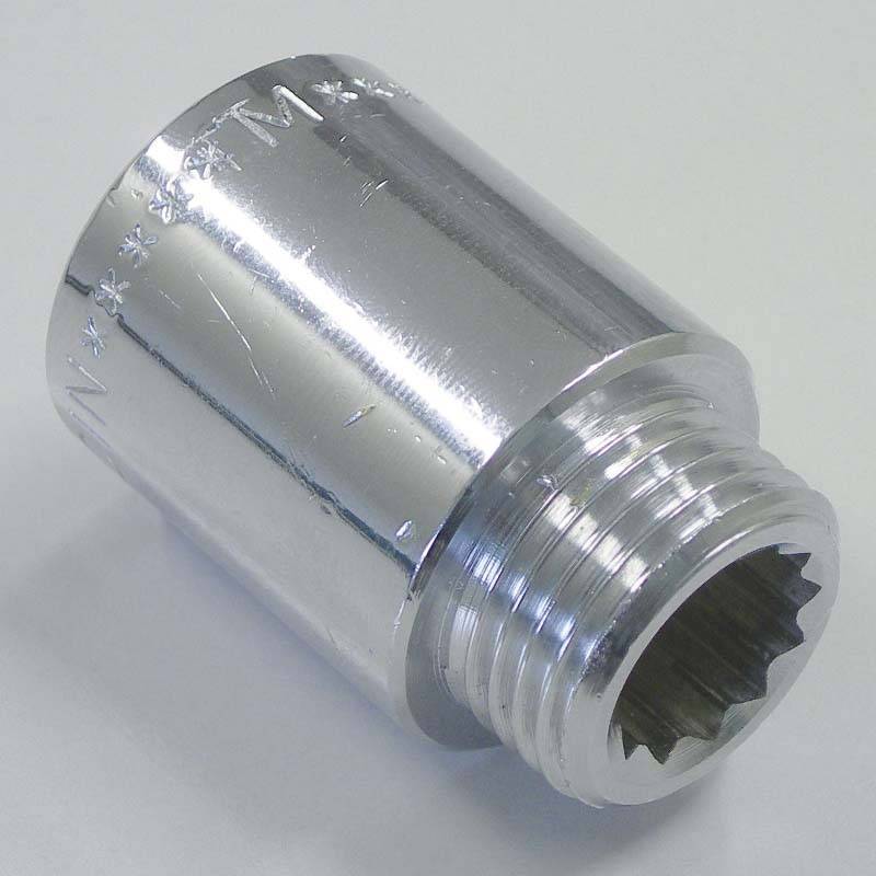 Удлинитель хромированный Tiemme 3/4 x 80 мм НВ 1500313