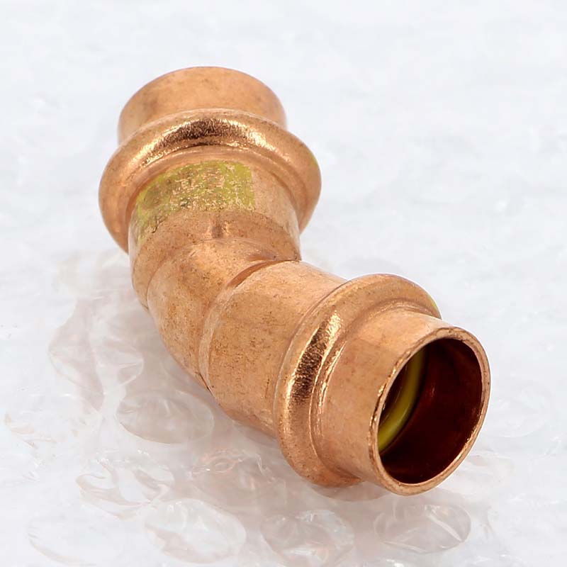 Угольник пресс 45° Viega Profipress G 15 мм медь 345600