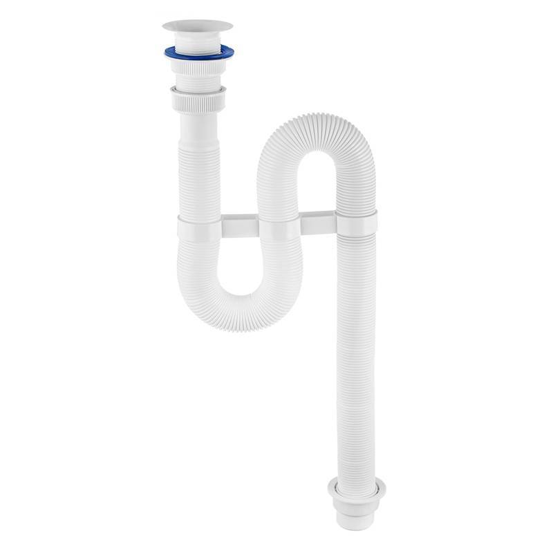 Сифон гофрированный Wirquin VIR 1 1/4 х 40/50 мм выпуск 63 мм L900 мм 30980311