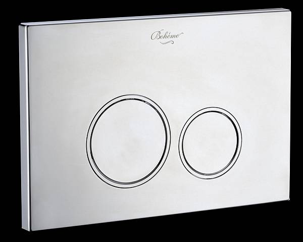 Кнопка смыва для инсталляции Boheme пластик 24х1.5х16 см хром 659