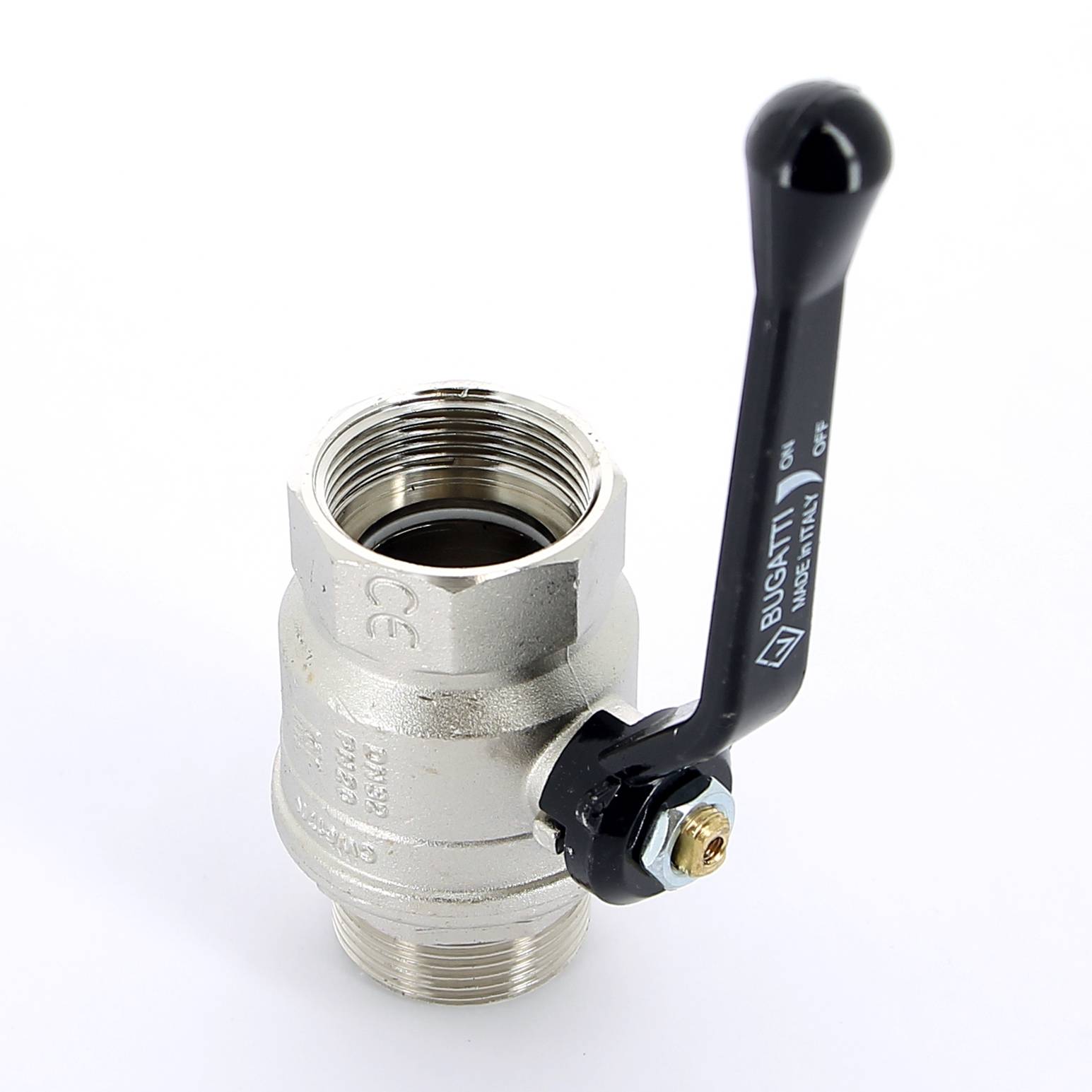 Кран шаровой Bugatti New Jersey 1 1/4 НР-ВР рычаг 09150006