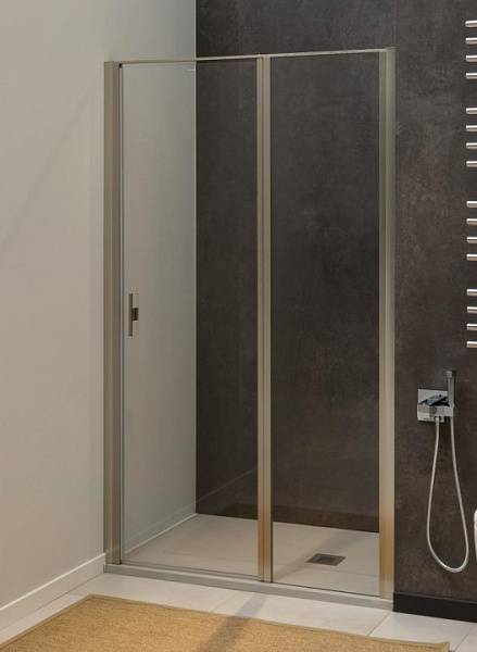 Душевая дверь Allen Brau Priority 90x200 см серебро стекло прозрачное 8 мм 3.31026.BA