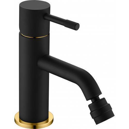 Смеситель для биде Boheme Uno черный матовый/золото матовое 466-BG