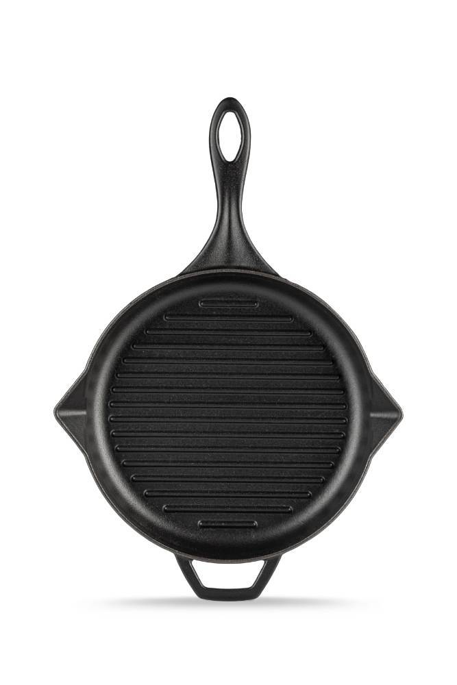 Сковорода-гриль чугунная Hosseven HS Y GTV 28 BLACK MAT 28 см А750028