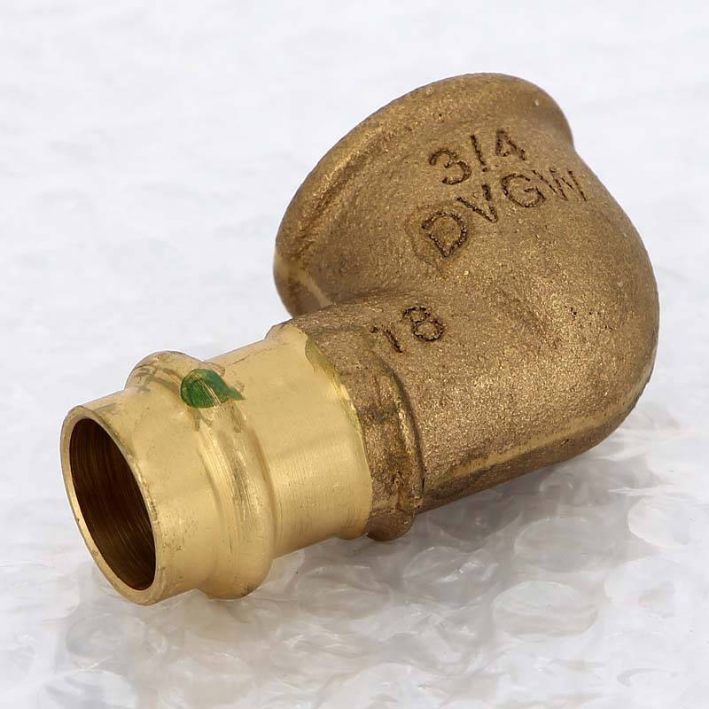 Угол 90° пресс-В бронзовый Viega Sanpress 18х3/4 298227