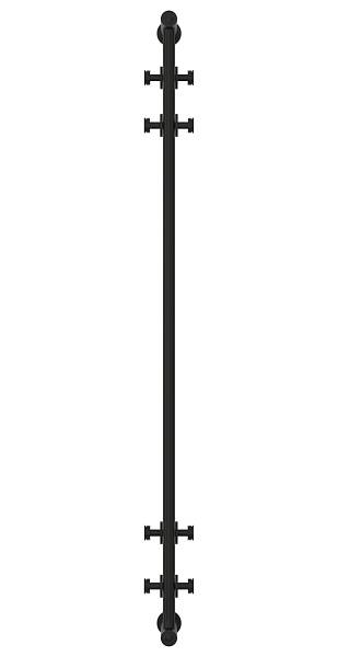 Полотенцесушитель водяной Сунержа Хорда 195x1200 мм матовый черный 31-4124-1200