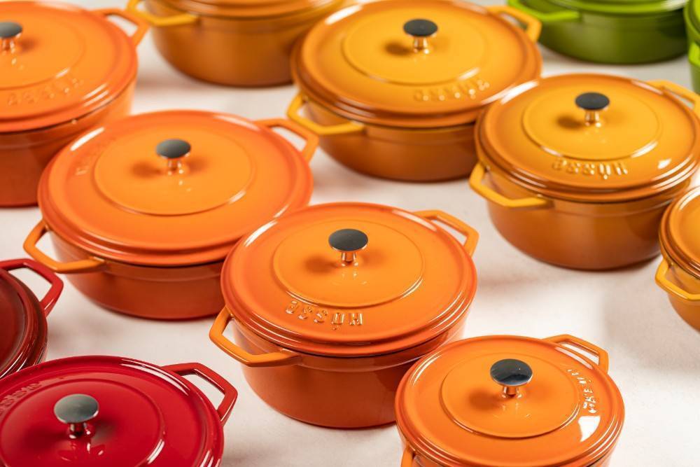 Кастрюля глубокая Hascevher Y DT 20 см Orange A906520