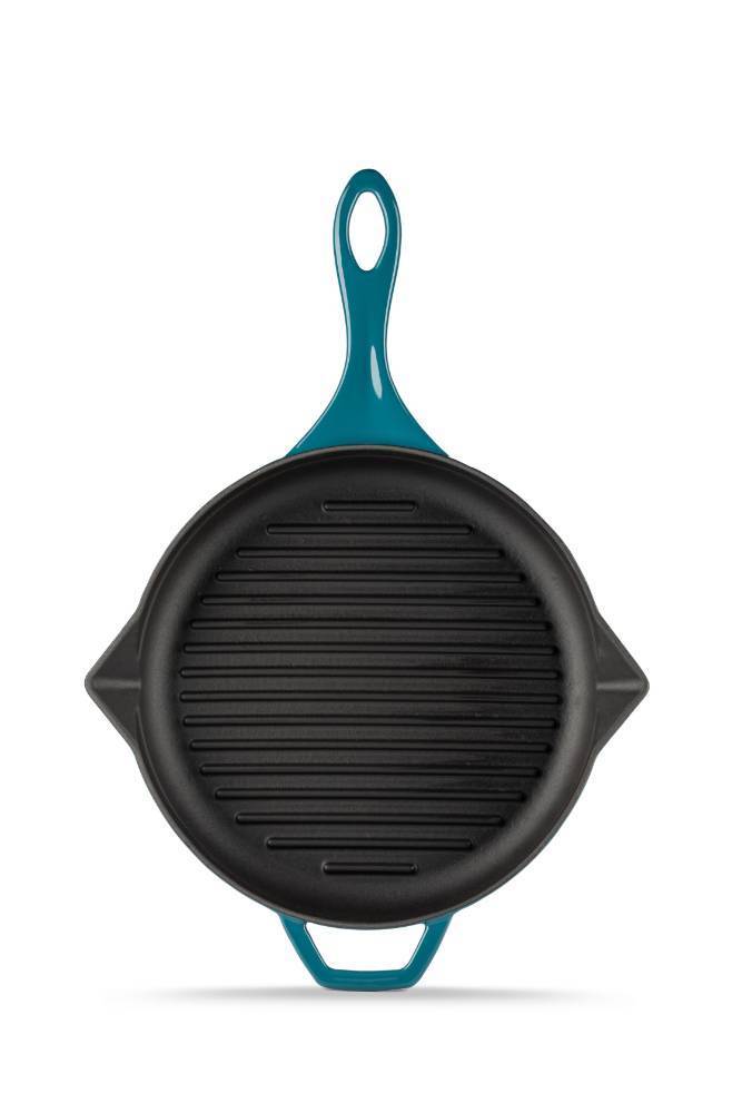 Сковорода-гриль чугунная Hosseven HS Y GTV 28 BLUE 28 см А758028