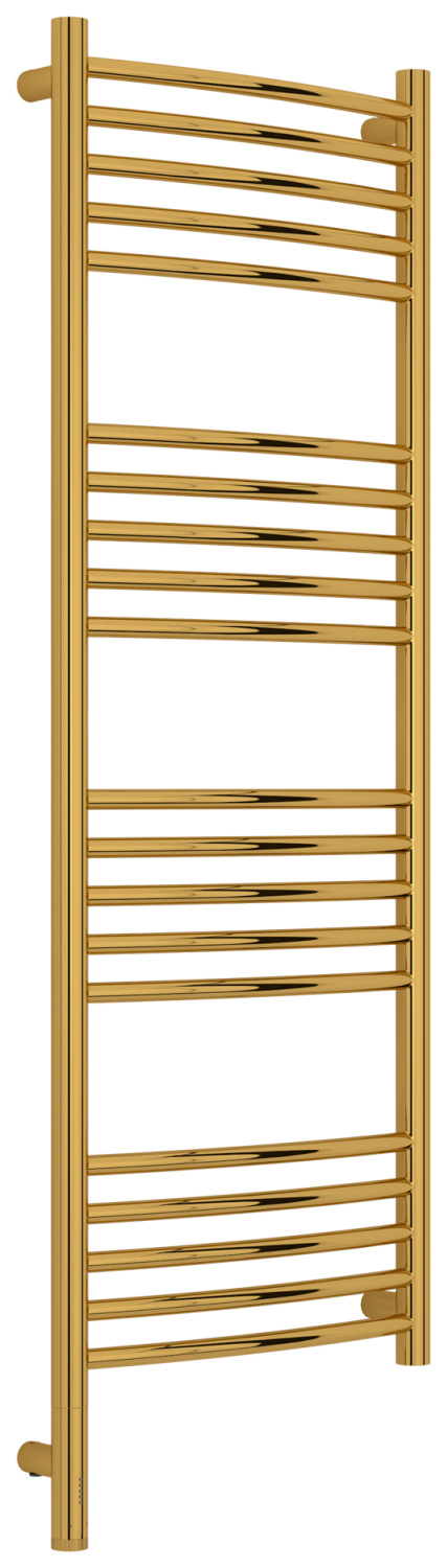 Полотенцесушитель электрический Сунержа Богема 3.1 выгнутая 400x1200 мм левое подключение золото глянец 03-6002-1240