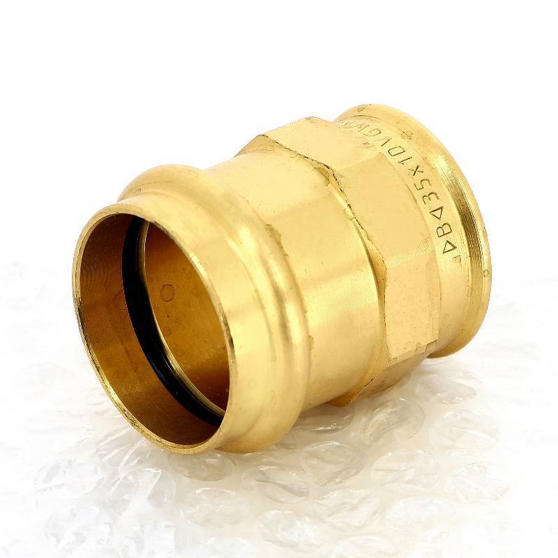 Муфта переходная IBP >B< Press 35 мм х 1 ВР бронза P4270G03508000