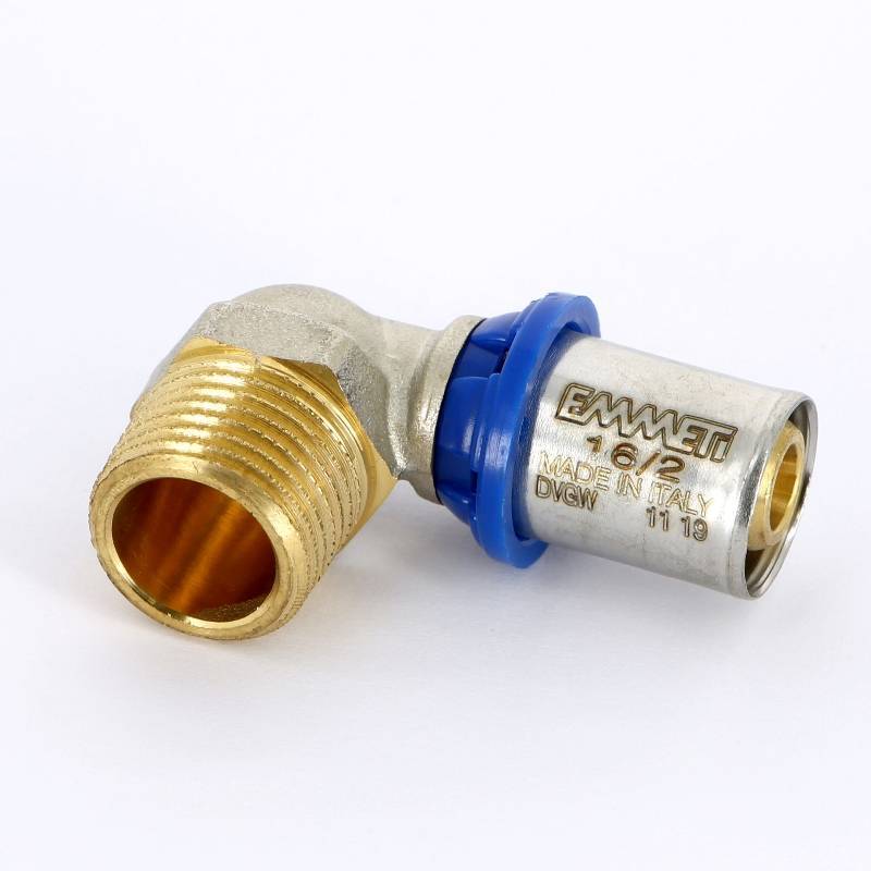 Угольник пресс с наружной резьбой Emmeti Gerapex 16 x 1/2 28101342