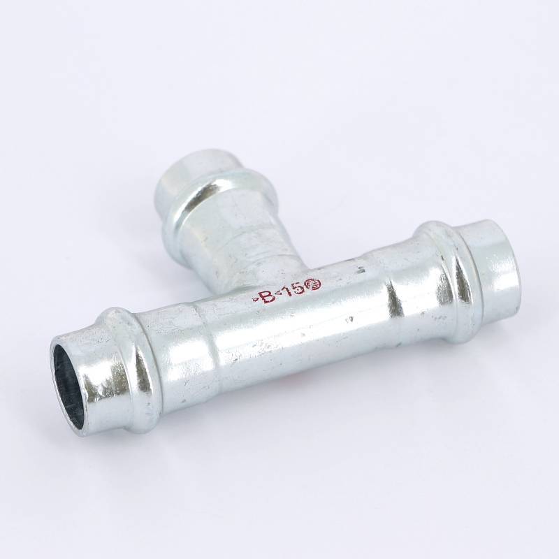 Тройник пресс IBP 15 мм оцинкованная сталь PC5130 0151515