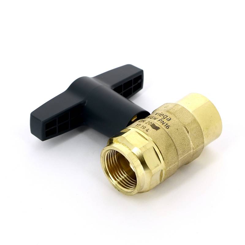 Кран шаровой Viega Easytop 3/4 ВВ бронза SC-Contur Т-образная ручка 746834