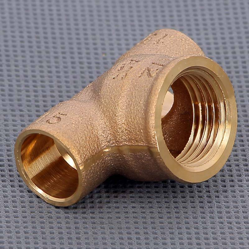 Тройник бронзовый под пайку Viega 15х1/2 ВР 102401