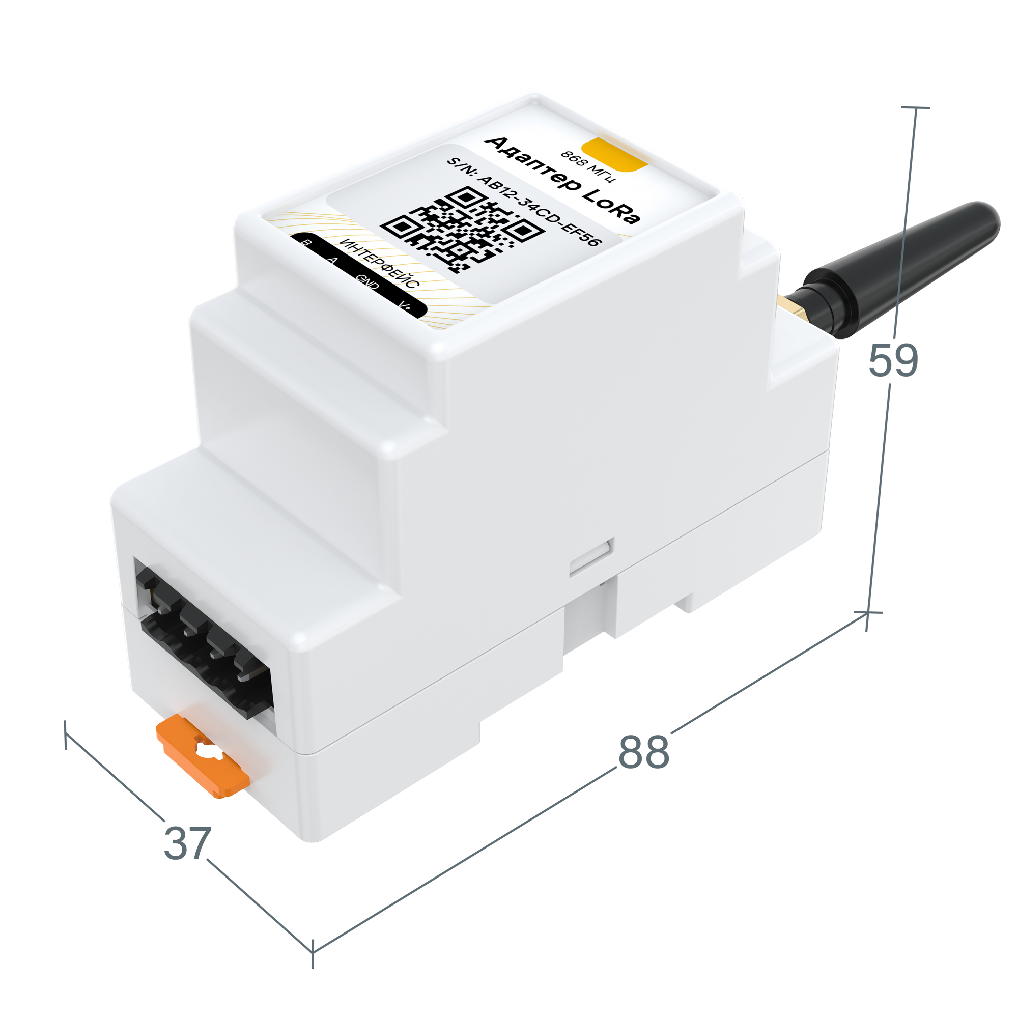 Адаптер ectoControl для беспроводных датчиков LoRa 01040