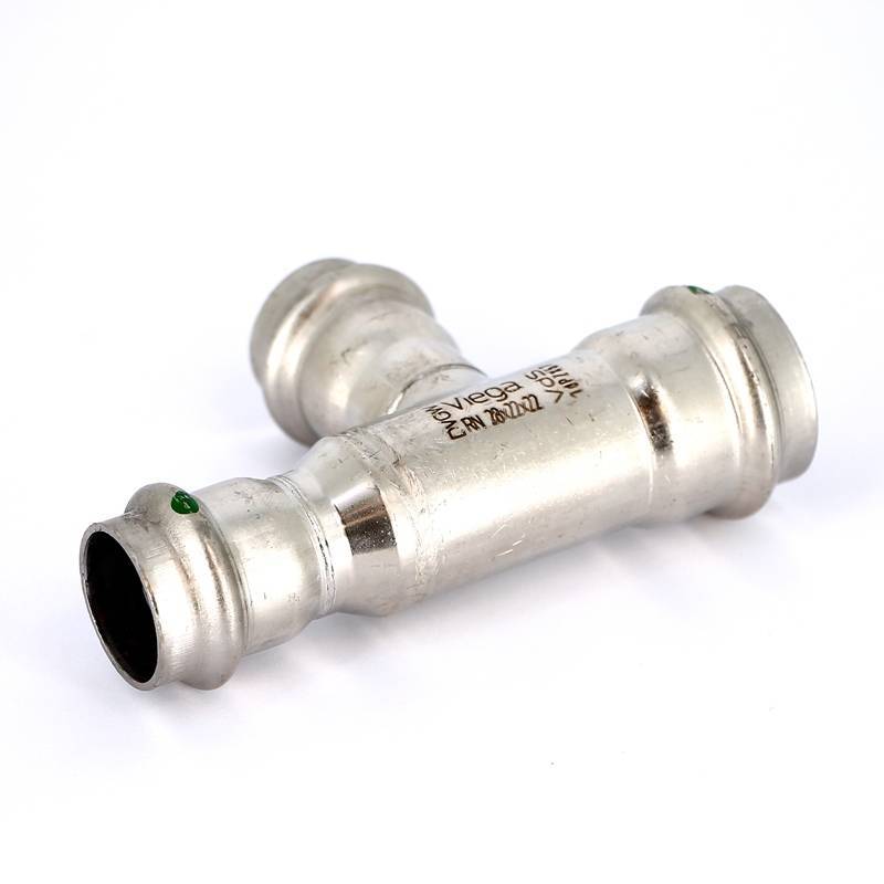 Тройник пресс Sanpress Viega 28x22x22 мм 452506