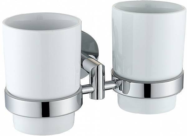Стаканы с держателем Allen Brau Priority белый/хром 6.31003-00