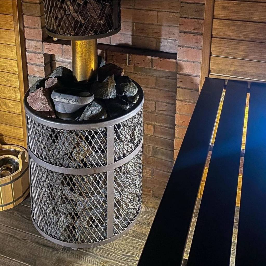 Печь для бани PROMetall Атмосфера M сетка нержавейка Ap0041