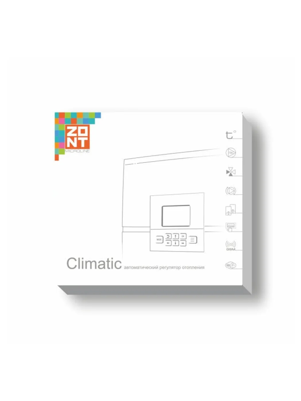 Регулятор отопления ZONT Climatic 1.3 погодозависимый GSM 4G Wi-Fi ML00004486