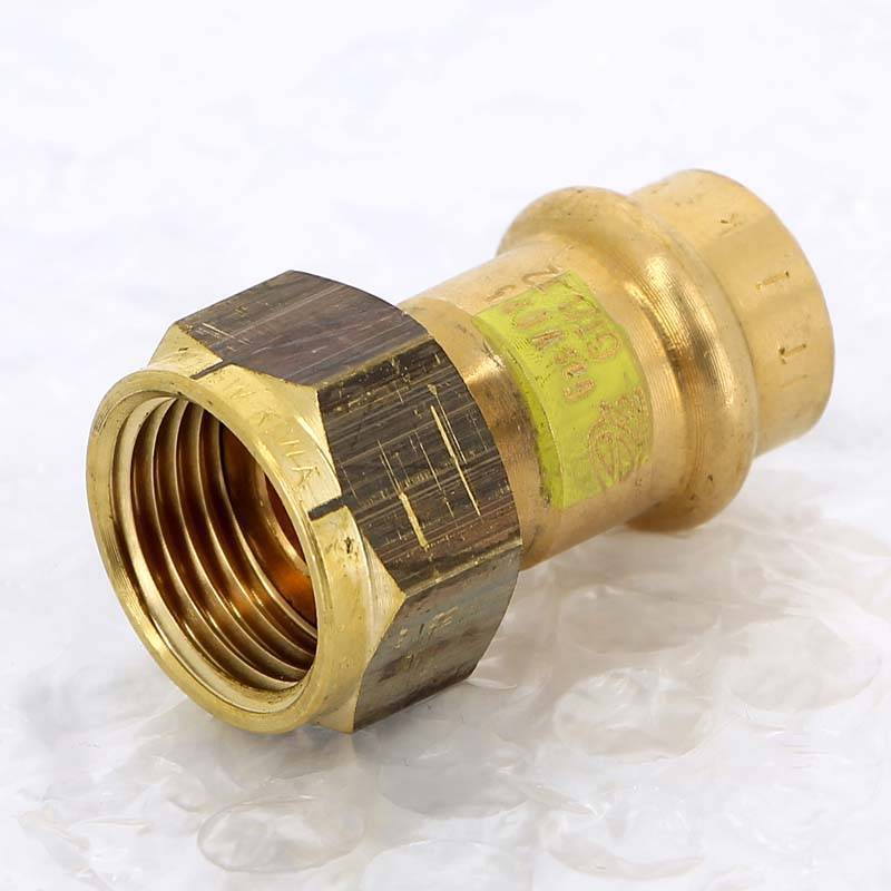 Муфта пресс с накидной гайкой Viega Profipress G 15x1/2 бронза 638474