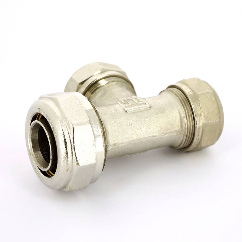 Тройник обжимной никелированный Tiemme 32х26х26 1600095