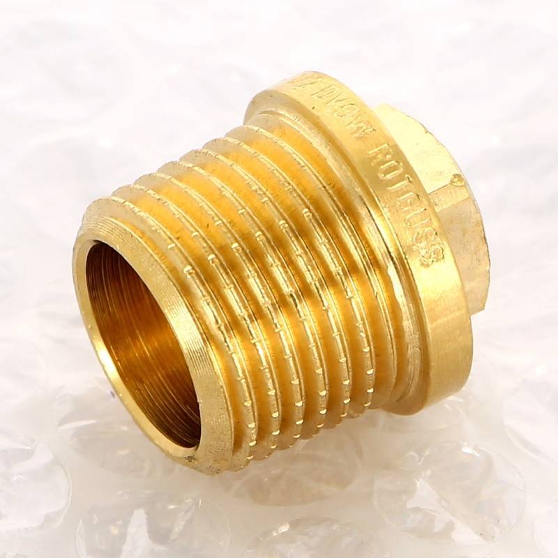 Заглушка бронзовая Viega 1/2 с квадратом и бортиком наружная резьба 320102