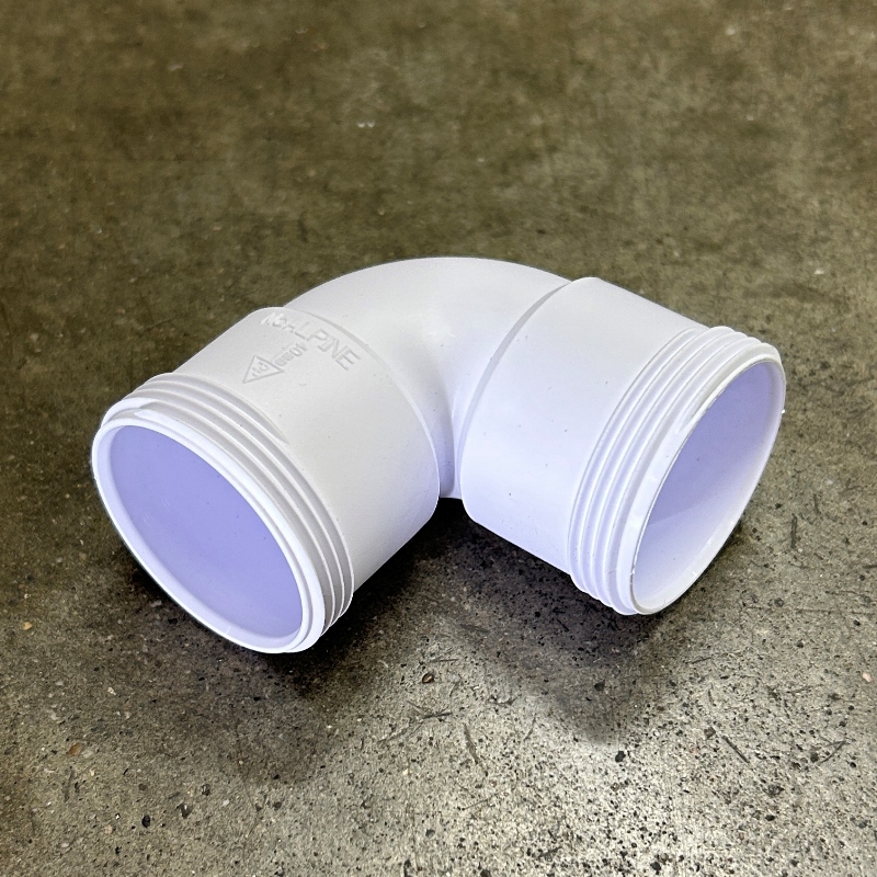 Отвод на 90 (гайка-гайка) 40х40 мм, компрес.