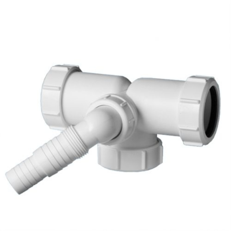 Тройник компрессионный McAlpine 40x40x40 мм с разделением потоков и адаптером 507843